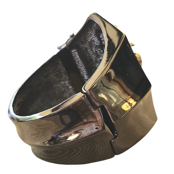 Rare Amedeo NYC Top Hat 'Signor Monkey' Hinged Cuff Bracelet - Picture 6 of 6